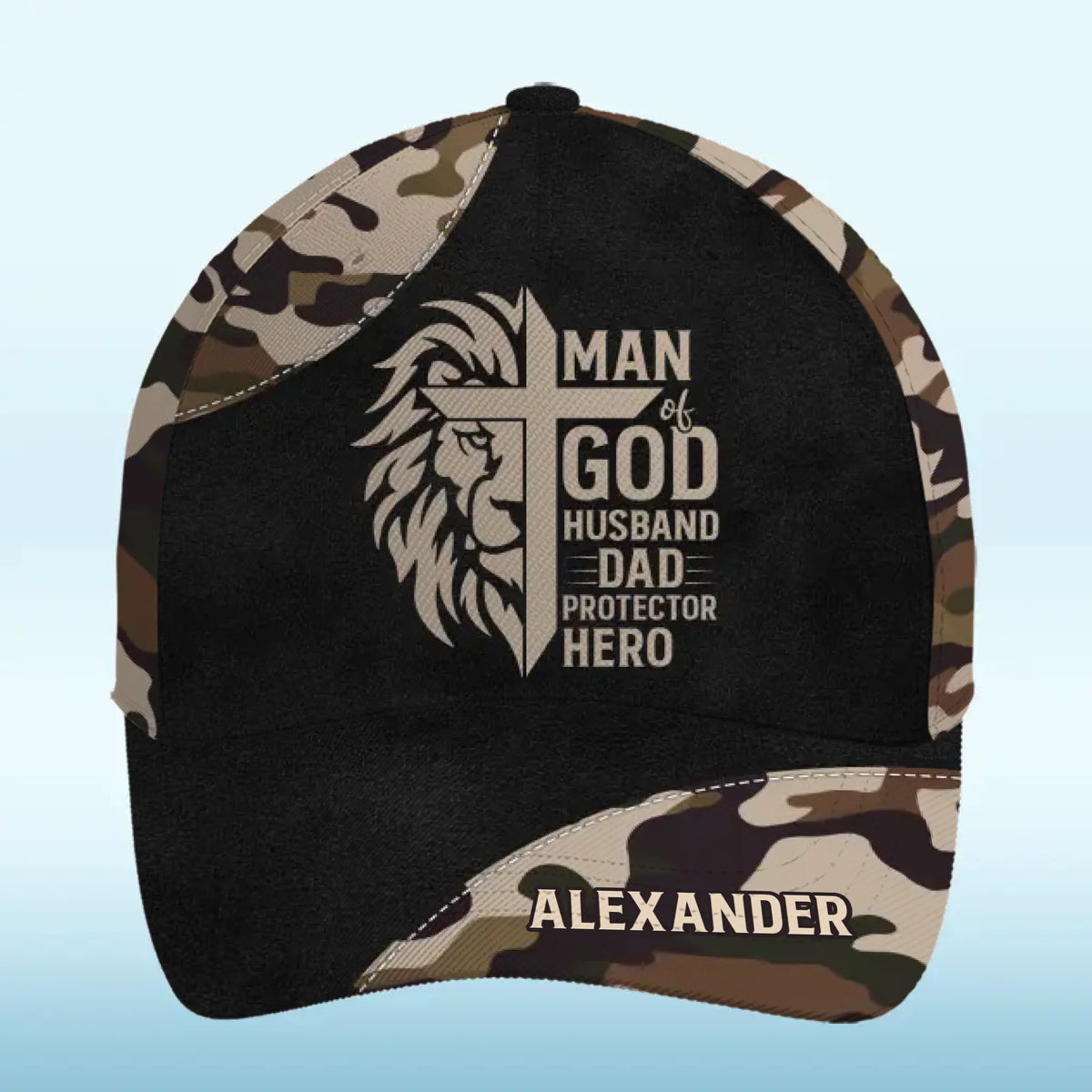 My Strength Comes from Him - Personalized Custom Hat, All Over Print Classic Cap - Christian Gifts For All Believers, Jesus Lovers