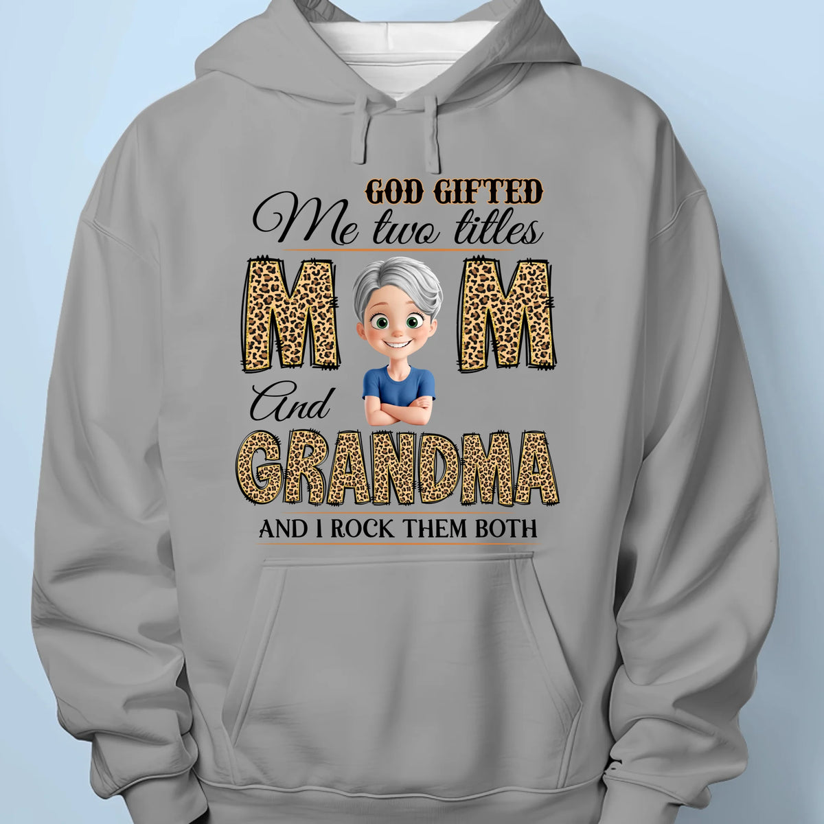 God’s Grace Gave Me These Two Titles - Personalized Custom Unisex T-shirt, Premium T-shirt, Hoodie - Christian Gifts For All Believers, Jesus Lovers