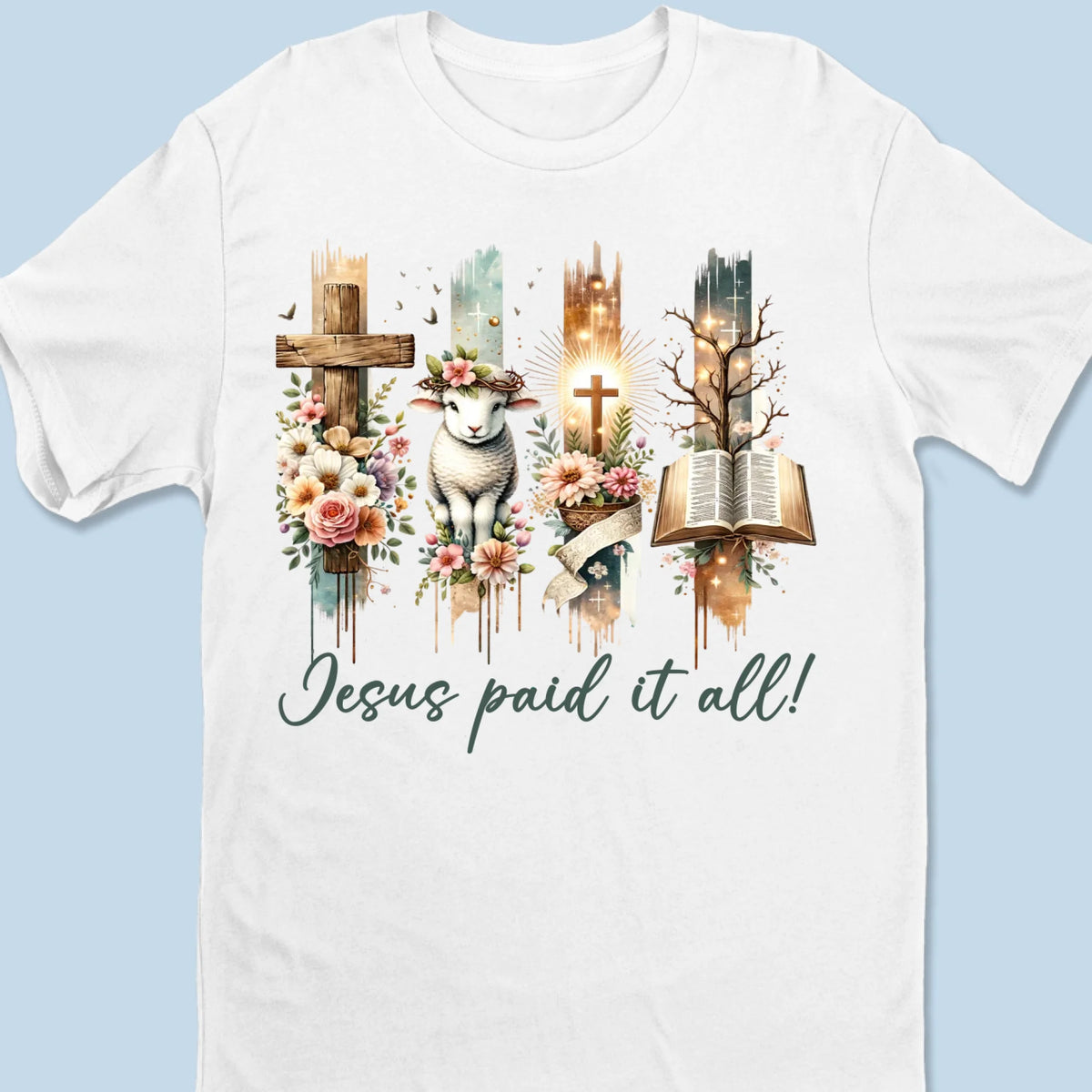 Covered In Mercy, Washed By Love - Unisex T-shirt, Premium T-shirt, Hoodie - Christian Gifts For All Believers, Jesus Lovers
