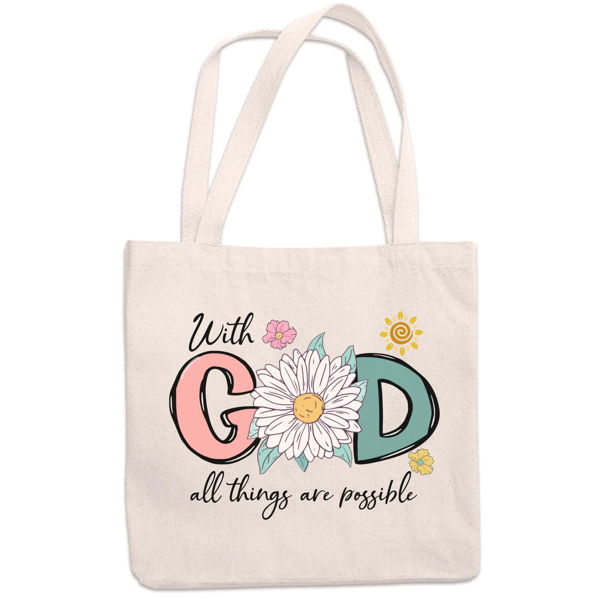 All Things Are Possible - Tote Bag - Christian Gifts For All Believers, Jesus Lovers