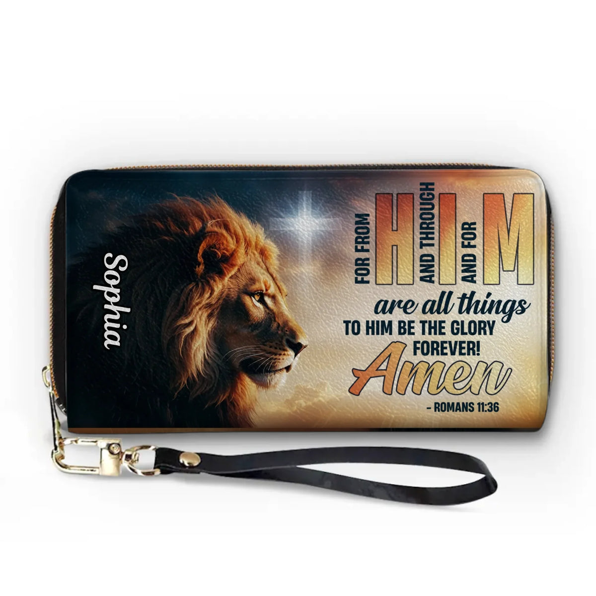 Faith Is The Victory - Personalized Custom Leather Long Wallet - Christian Gifts For All Believers, Jesus Lovers