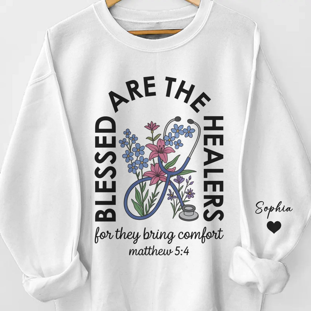 Fully Known, Deeply Loved - Personalized Custom Unisex Sweatshirt, Hoodie With Design On Sleeve - Christian Gifts For All Believers, Jesus Lovers