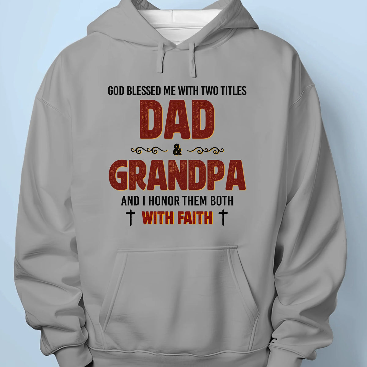 Blessed With Two Titles - Personalized Custom Unisex T-shirt, Premium T-shirt, Hoodie - Christian Gifts For All Believers, Jesus Lovers