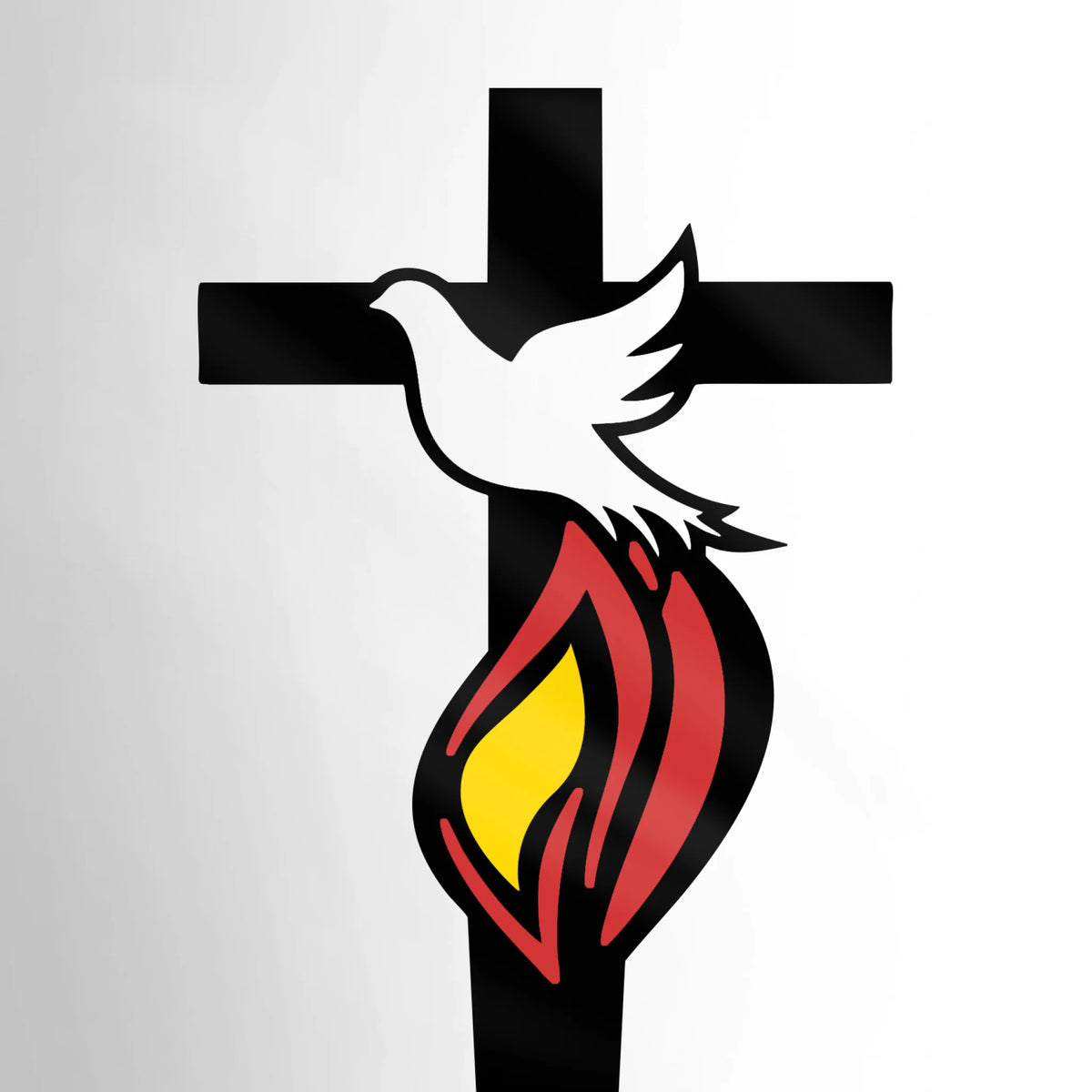 Where The Spirit Of The Lord Is, There Is Freedom - Stain Glass Style Acrylic Garden Stake - Christian Gifts For All Believers, Jesus Lovers