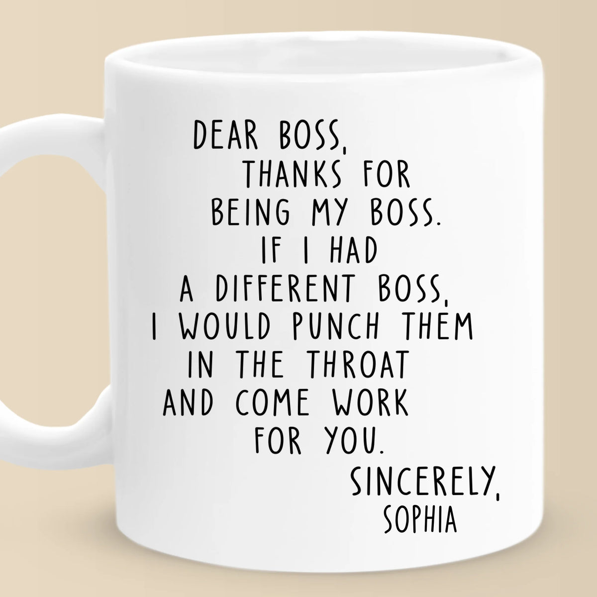 Custom Mug - Personalized Gift For Coworkers, Work Friends, Colleagues - Best Boss, Best Mug, Best Day