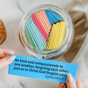 90-Day Color Coded Bible Verse Jar Kit With Printable Scriptures - Christian Gifts For All Believers, Jesus Lovers