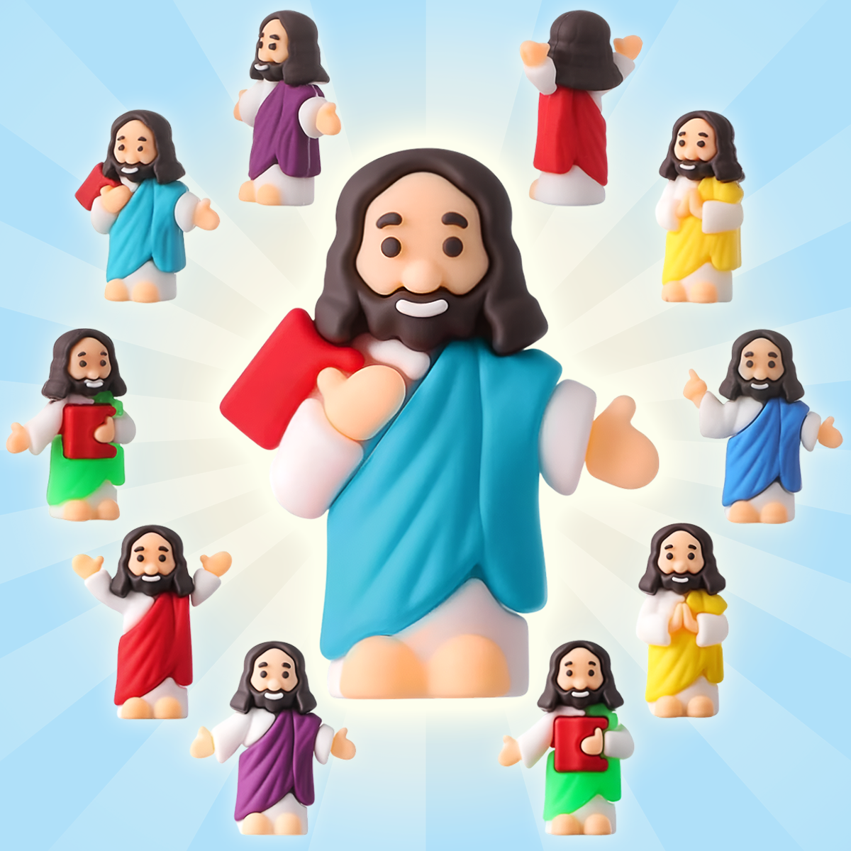 Grace Reaches Where We Can't – 24 Mini Figures – Christian Toys & Gifts For All Believers, Jesus Lovers