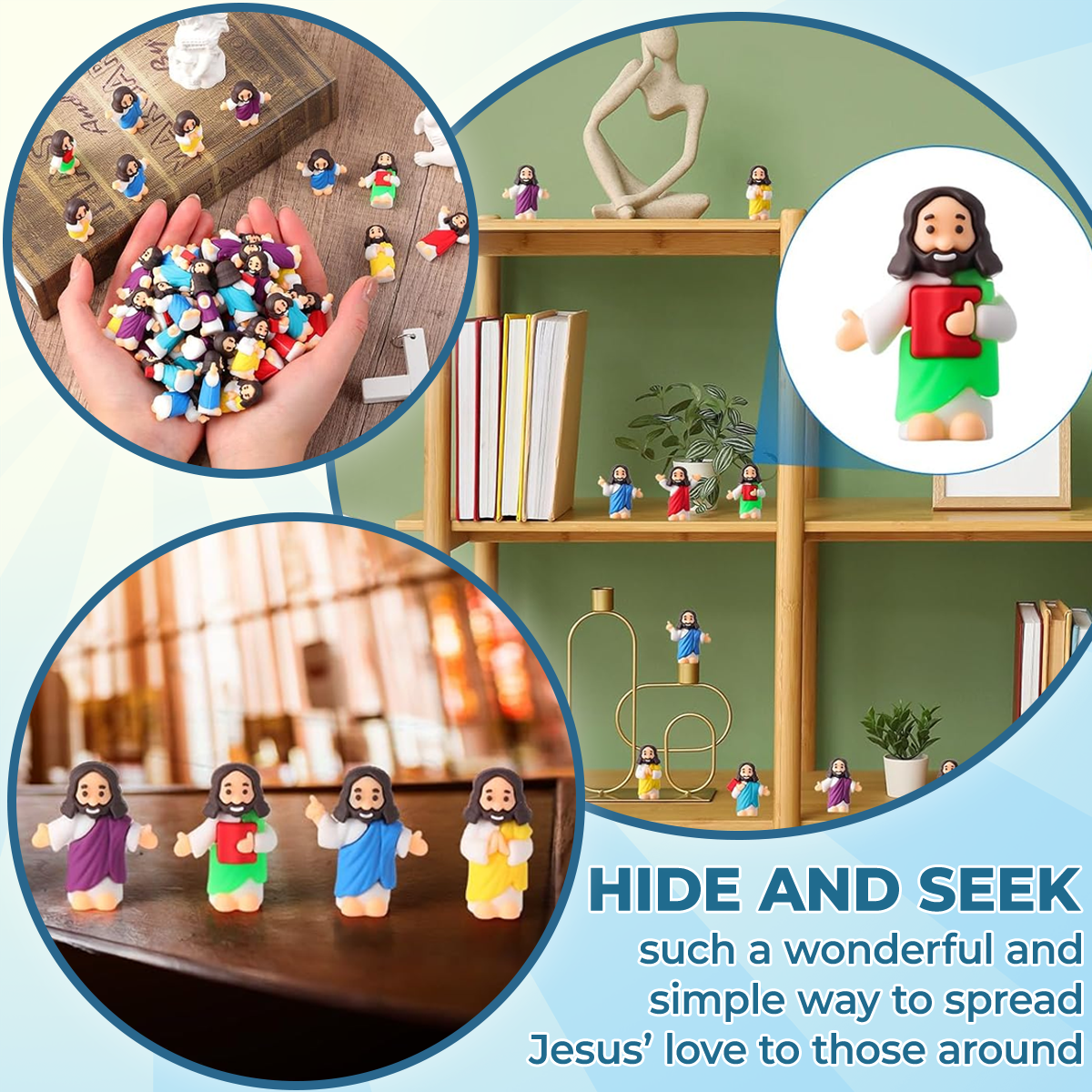 Grace Reaches Where We Can't – 24 Mini Figures – Christian Toys & Gifts For All Believers, Jesus Lovers