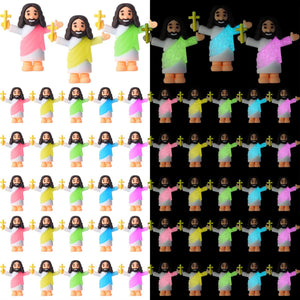 Luminous Mini Figurines Jesus – Christian Toys & Gifts For All Believers, Jesus Lovers - Hold Your Faith