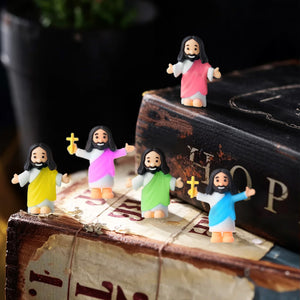 Luminous Mini Figurines Jesus – Christian Toys & Gifts For All Believers, Jesus Lovers - Hold Your Faith